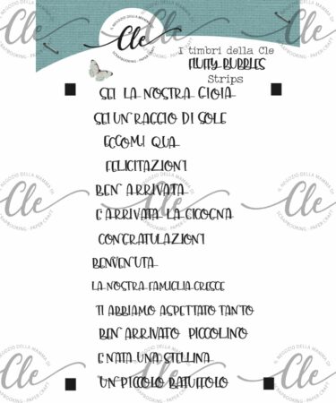 IL NEGOZIO DELLA MAMMA DI CLE - I TIMBRI DELLA CLE - COLLEZIONE FLUFFY BUBBLES  - STRIPS A5