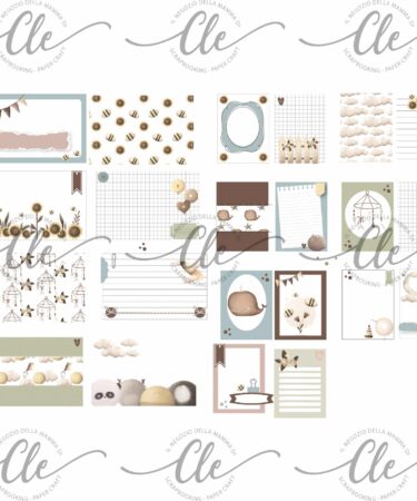 IL NEGOZIO DELLA MAMMA DI CLE - LE CARTE DELLA CLE - COLLEZIONE FLUFFY BUBBLES  - TESSERE PROJECT LIFE