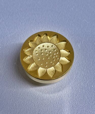 IL NEGOZIO DELLA MAMMA DI CLE - COLLEZIONE FLUFFY BUBBLES  - SIGILLO CERALACCA 2,5 CM GIRASOLE