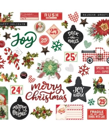 Alternative view of SIMPLE STORIES - COLLEZIONE SIMPLE VINTAGE DEAR SANTA - BITS & PIECES