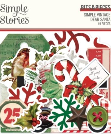 SIMPLE STORIES - COLLEZIONE SIMPLE VINTAGE DEAR SANTA - BITS & PIECES
