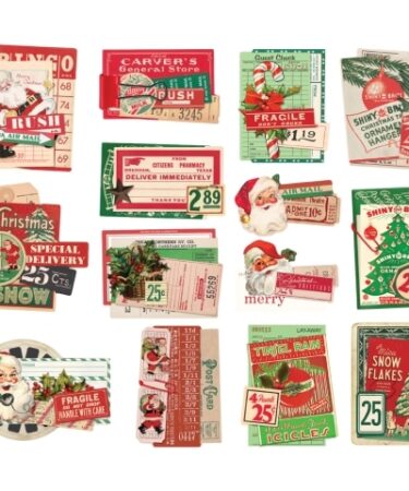 Alternative view of SIMPLE STORIES - COLLEZIONE SIMPLE VINTAGE DEAR SANTA - LAYERED BITS & PIECES