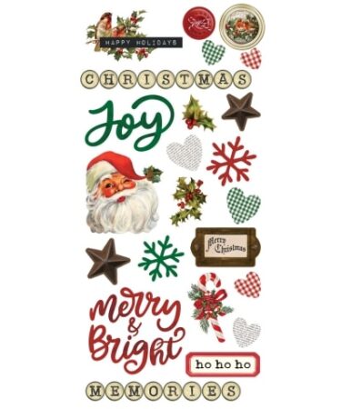 Alternative view of SIMPLE STORIES - COLLEZIONE SIMPLE VINTAGE DEAR SANTA - FOAM STICKERS