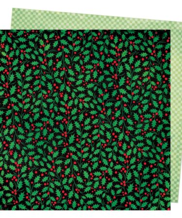 Vicki Boutin Peppermint Kisses Dbl-Sided Cardstock 12"X12 " - Holly Jolly
