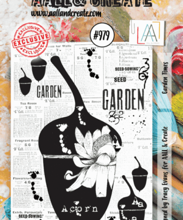 Aall and Create Stamp Set A7 Garden Times