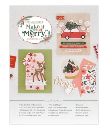 Alternative view of SPELLBINDERS - Cardmaking Kit 2023 Make It Merry Limited Edition Holiday