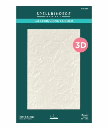 SPELLBINDERS - Embossing Folder - Holly & Foliage 3D
