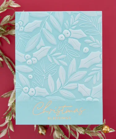 Alternative view of SPELLBINDERS - Embossing Folder - Holly & Foliage 3D
