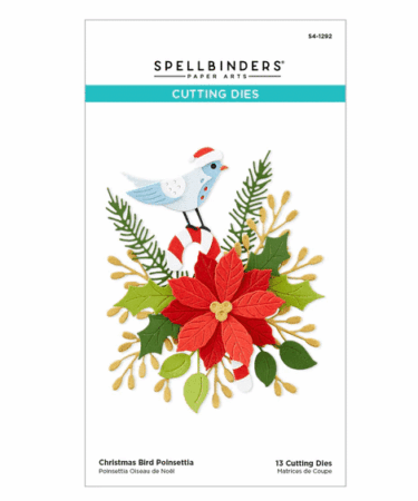 SPELLBINDERS - Set di fustelle - Christmas Bird Poinsettia