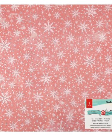 Vicki Boutin Collezione Peppermint Kisses - Specialty Paper 12"X12" Iridescent Foiled Vellum