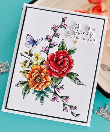 Alternative view of Spellbinders A Little Message Sentiments Press Plate & Die Set