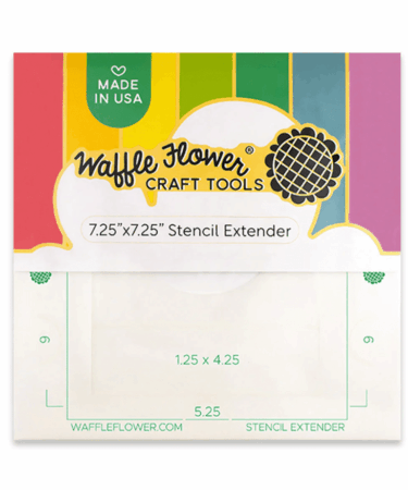 WAFFLE FLOWER - 7.25x7.25 Stencil Extender
