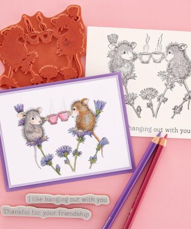 Alternative view of SPELLBINDERS - TEA FOR TWO CLING RUBBER STAMP BY HOUSE-MOUSE DESIGNS®