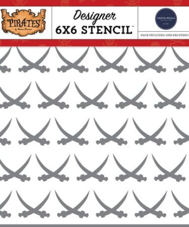 Carta Bella Collezione Pirate Swords Stencil