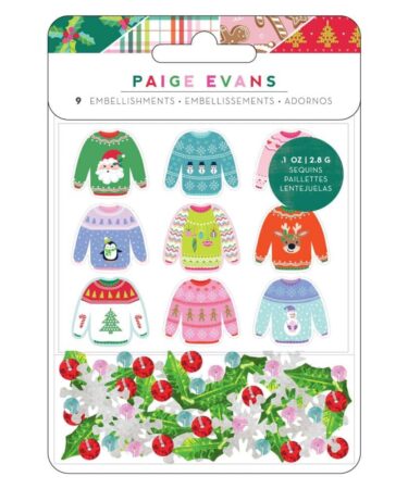 Paige Evans - Collezione Sugarplum Wishes  -  Wishes Acrylic Set 9/Pkg W/Sequins