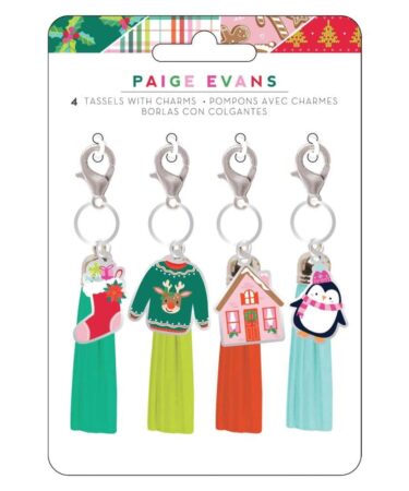 Paige Evans - Collezione Sugarplum Wishes Charm Tassels 4/Pkg
