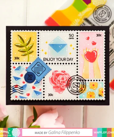 Alternative view of WAFFLE FLOWER - Postage Collage Everyday Stencil