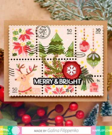 Alternative view of WAFFLE FLOWER - Postage Collage Die