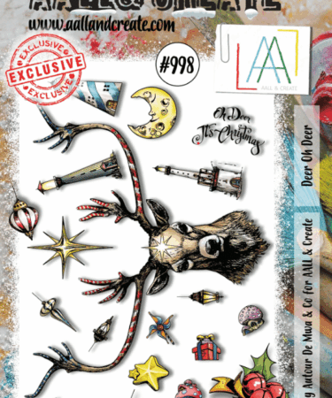AAL & CREATE - #998 - A5 Stamp Set - Deer Oh Deer