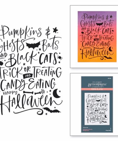 SPELLBINDERS - PUMPKINS & GHOSTS BACKGROUND PRESS PLATES