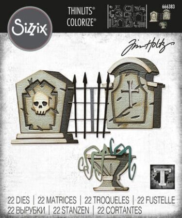 Sizzix Thinlits Colorize by Tim Holtz Graveyard (22pcs)