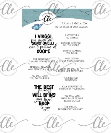 IL NEGOZIO DELLA MAMMA DI CLE - I TIMBRI DELLA CLE – MY 12 TALES OF 2023-  AGOSTO