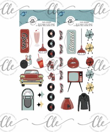 IL NEGOZIO DELLA MAMMA DI CLE -GLI ABBELLIMENTI  DELLA CLE - MY 12 TALES OF 2023 -  LUGLIO - PUFFY STICKERS
