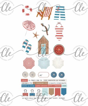 IL NEGOZIO DELLA MAMMA DI CLE - GLI ABBELLIMENTI DELLA CLE – MY 12 TALES OF 2023 - AGOSTO -STICKERS 6X12