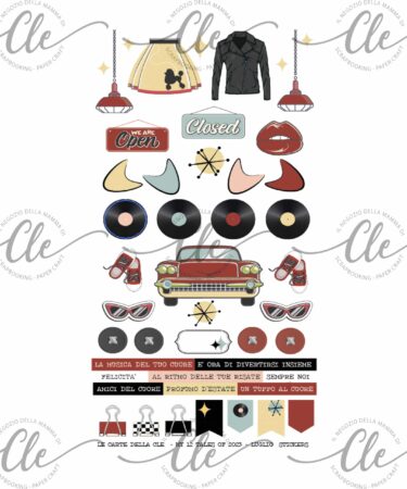 IL NEGOZIO DELLA MAMMA DI CLE - GLI ABBELLIMENTI DELLA CLE – MY 12 TALES OF 2023 -  LUGLIO - STICKERS 6X12