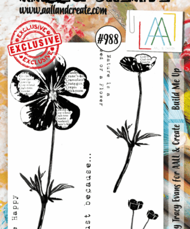 AAL & CREATE - #988 - A6 Stamp Set - Build Me Up