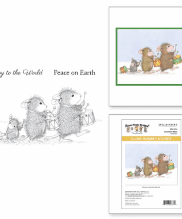 SPELLBINDERS - set di timbri in gomma - Drummer Mice