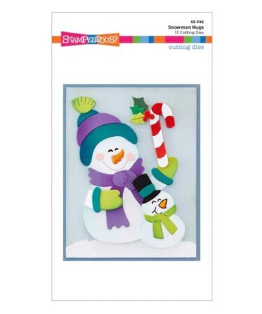 SPELLBINDERS - set di fustelle -Snowman Hugs Etched Dies