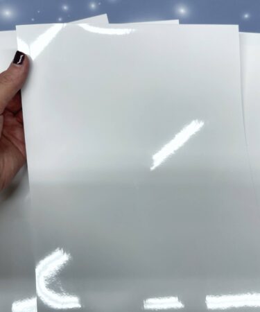 CARTA TRASPARENTE ADESIVA STAMPABILE- INKJET 5 FOGLI