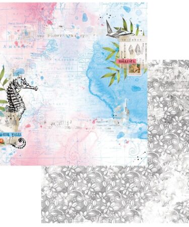 49 and Market  - Collezione Vintage Artistry Sunburst Double-Sided Cardstock 12"X12" - Hidden Treasure