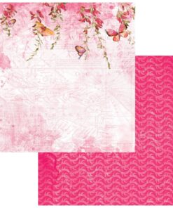 49 and Market  - Collezione Vintage Artistry Sunburst Double-Sided Cardstock 12"X12" - Butterfly Corsage