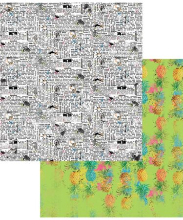 49 and Market  - Collezione Vintage Artistry Sunburst Double-Sided Cardstock 12"X12" - Defining Summer