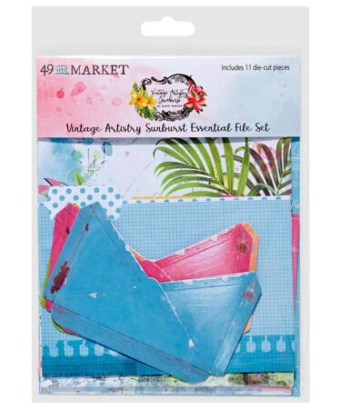 49 and Market  - Collezione Vintage Artistry Sunburst -  Sunburst Ephemera File Essentials