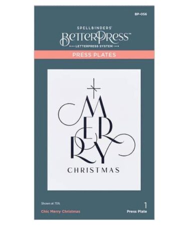 IL NEGOZIO DELLA MAMMA DI CLE – USATI DALLA CLE –SPELLBINDERS - Chic Merry Christmas Press Plate