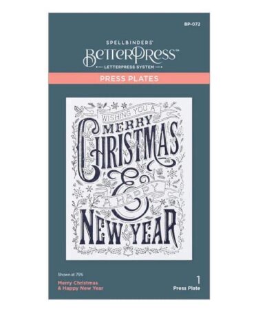 IL NEGOZIO DELLA MAMMA DI CLE – USATI DALLA CLE –SPELLBINDERS - Merry Christmas & Happy New Year Press Plate