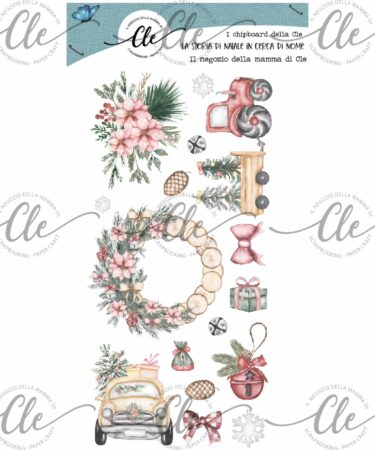 IL NEGOZIO DELLA MAMMA DI CLE - COLLEZIONE LA STORIA DI NATALE IN CERCA DI NOME - GLI ABBELLIMENTI DELLA CLE - CHIPBOARD