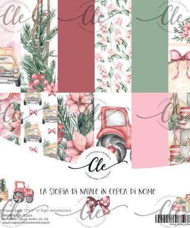 IL NEGOZIO DELLA MAMMA DI CLE - LE CARTE DELLA CLE - COLLEZIONE LA STORIA DI NATALE IN CERCA DI NOME - PAPER PACK 12x12
