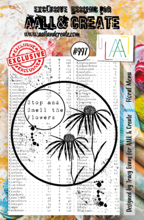 Aall and Create Stamp Set A7 Floral Menu 