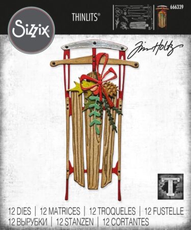 Sizzix Thinlits Die by Tim Holtz Vintage Sled (12pcs)