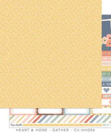 Alternative view of COCOA VANILLA - Collezione HEART & HOME -  carta patterned 12x12  GATHER