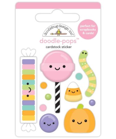 DOODLEBUG - Collezione Sweet & Spooky - Shaker-Pops 3D Stickers - Hello Sugar