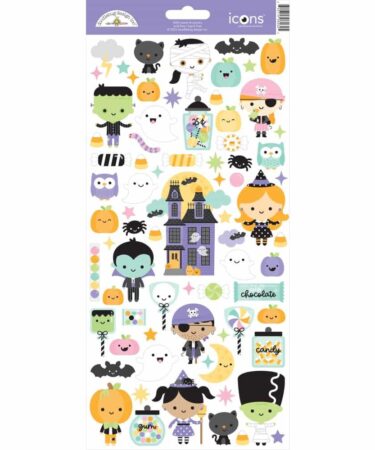 DOODLEBUG - Collezione Sweet & Spooky - Cardstock Stickers 5.875"X13"
