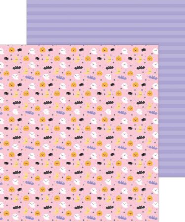 DOODLEBUG - Collezione Sweet & Spooky - Double-Sided Cardstock 12"X12 - Bitty Boos