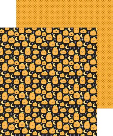 DOODLEBUG - Collezione Sweet & Spooky - Double-Sided Cardstock 12"X12 - Halloween Night