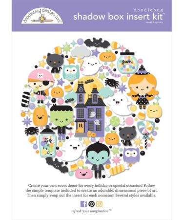 DOODLEBUG - Collezione Sweet & Spooky - Shadow Box Insert Kit
