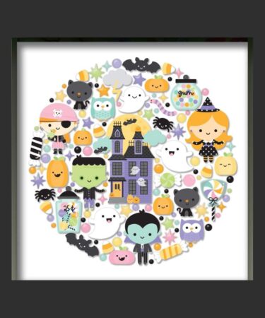 Alternative view of DOODLEBUG - Collezione Sweet & Spooky - Shadow Box Insert Kit